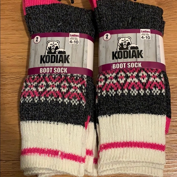 Kodiak Accessories - Kodiak Boot Socks. 4 Pairs. Size 4-10 Ladies